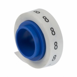 Cinta Panduit Impresa para Despachador PMD09, con el Número 8, 2.4 Metros, Blanco 