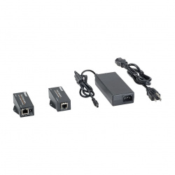 Panduit Kit de Extensor PoE POEXKIT1, Negro - Incluye Transmisor y Receptor 