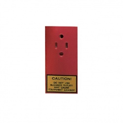 Panduit Seguro para Placa de Pared, Rojo 