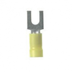 Panduit Terminal de Horquilla para Cable, 14 - 10AWG, Amarillo, 50 Piezas 