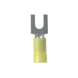 Panduit Terminal de Horquilla para Cable, 14 - 10AWG, Amarillo, 50 Piezas 