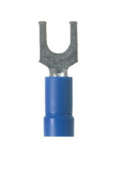 Panduit Terminal de Horquilla PV14-8F-C, Azul, 100 Piezas 