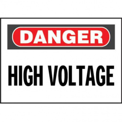 Panduit Etiqueta Adhesiva de Vinyl de Alto Voltaje, 10