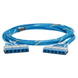 Panduit Cable Patch Cat6 UTP 6x RJ-45 Hembra - 6x RJ-45 Hembra, 6.1 Metros, Azul 
