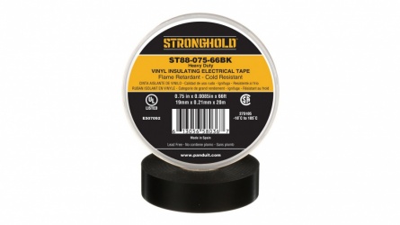 Panduit Cinta Adhesiva Aislante ST88-075-66BK, 1 Rollo de 19mm x 20m, Negro 