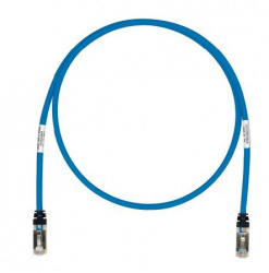 Panduit Cable Patch Cat6a S/FTP Blindado RJ-45 Macho - RJ-45 Macho, 15 Metros, Azul 