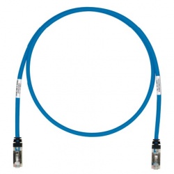 Panduit Cable Patch Cat6a STP RJ-45 Macho - RJ-45 Macho, 30cm, Azul 
