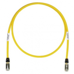Panduit Cable Patch Cat6a FTP Blindado RJ-45 Macho - RJ-45 Macho, 2 Metros, Amarillo 