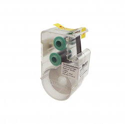 Panduit Casete de Etiqueta Continua, 9.65mm x 7.6 Metros, Negro sobre Blanco 