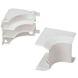 Panduit Esquina Interior para Ducto T-45, PVC, Blanco, 1 Pieza 