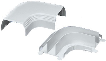 Panduit Conexión en Ángulo Recto T-45 para Unión Plana a 90°, PVC, Blanco 