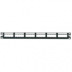 Panduit Panel de Parcheo, 24 Puertos Vacíos, 1U, Negro 