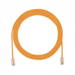 Panduit Cable Patch Cat6a UTP 28AWG RJ-45 Macho - RJ-45 Macho, 2.13 Metros, Naranja 