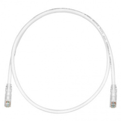 Panduit Cable Patch Cat6a UTP RJ-45 Macho - RJ-45 Macho, 3 Metros, Blanco 