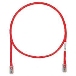 Panduit Cable Patch Cat5e UTP RJ-45 Macho - RJ-45 Macho, 1.8 Metros, Rojo 
