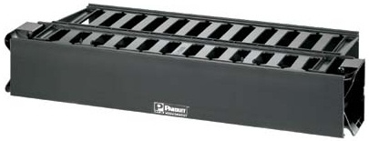 Panduit Organizador Doble Horizontal de Cables para Rack de 19'', 2U 