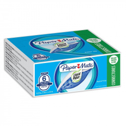 Papermatte Cinta Correctora DryLine Grip, 8 Metros, 6 Piezas 