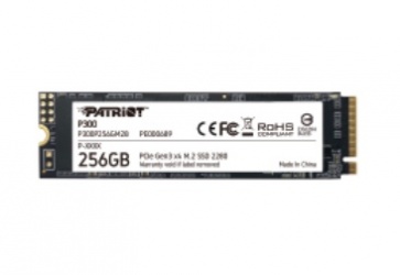 SSD Patriot P300 NVMe, 256GB, M.2, 1100 MB/s Escritura, 1700 MB/s Lectura, PCI Express 3.0  