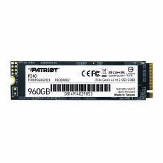 SSD Patriot P310 NVMe, 960GB, M.2, 1800 MB/s Escritura, 2100 MB/s Lectura, PCI Express 3.0 