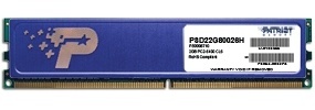 Memoria RAM Patriot DDR2, 800MHz, 2GB, Non-ECC, CL6 