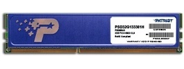 Memoria RAM Patriot DDR3, 1333MHz, 2GB, Non-ECC, CL9 