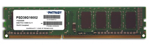 Memoria RAM Patriot Signature Line DDR3, 1600MHz, 8GB, Non-ECC, CL11 