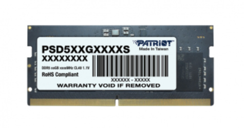 Memoria RAM para Laptop Patriot Signature DDR5, 5600MHz, 32GB, Non-ECC, CL46, 262-pin SO-DIMM 
