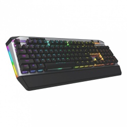 Teclado Gamer Patriot Viper V765 LED RGB, Teclado Mecánico, Kailh White, Alámbrico, Negro (Inglés) 