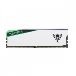 Memoria RAM Patriot Viper Elite 5 RGB DDR5, 5600MHz, 32GB, Non-ECC, CL38, Blanco 