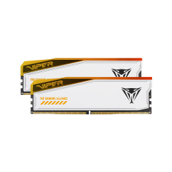 Kit Memoria RAM Patriot Viper Elite 5 RGB TUF Gaming Alliance DDR5, 6600MHz, 48GB (2x 24GB), ECC, CL34, XMP, Blanco 