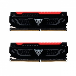 Kit Memoria RAM Patriot Viper Red LED DDR4, 3000MHz, 16GB (2 x 8GB), Non-ECC, CL15, XMP 