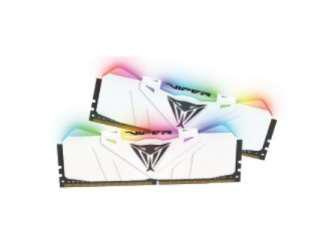 Kit Memoria RAM Patriot Viper RGB White DDR4, 3600MHz, 16GB (2 x 8GB), Non-ECC, CL18, XMP 