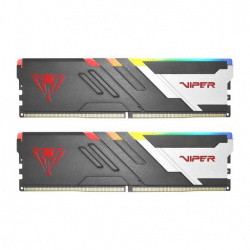Kit Memoria RAM Patriot Viper Venom RGB DDR5, 5600MHz, 64GB (2 x 32GB), Non-ECC, CL40, Gris/Blanco 