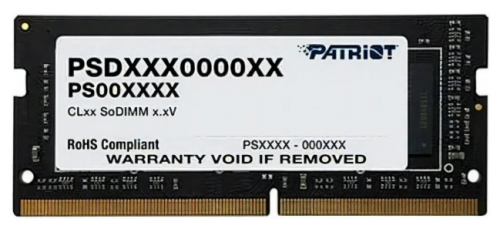 Memoria RAM para Laptop Patriot S4266PAT32G26662 DDR4, 2666MHz, 32GB, Non-ECC, CL19, 260-pin SO-DIMM 