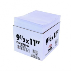 PCM Papel Data Stock 1 Tanto, 3000 Hojas de 9.5'' x 11'', Blanco 