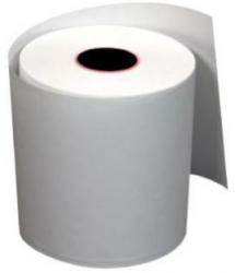 PCM Rollo de Papel Térmico, 80 x 80mm, Blanco, 1 Rollo 