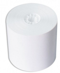 PCM Rollo de Papel Bond Satinado, 76 x 70mm, Blanco, 50 Rollos 