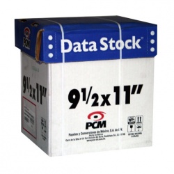 PCM Papel Stock 1 Tanto, 3000 Hojas de 9.5'' x 11'', Blanco 