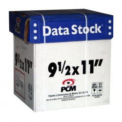 PCM Papel Stock 3 Tantos, 1000 Hojas de 9.5'' x 11'', Blanco 