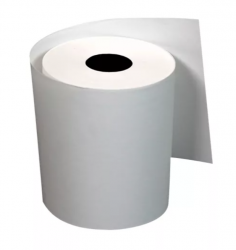 PCM Rollo de Papel Térmico, 80 x 70mm, Blanco, 50 Rollos 