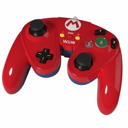 PDP Fight Pad Mario para Wii U, Alámbrico, Rojo 
