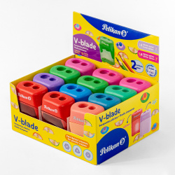 Pelikan Sacapuntas Manual 15600200, Multicolor, 12 Piezas  