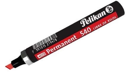Pelikan Marcador Permanente 540, Rojo, Paquete con 10 piezas 