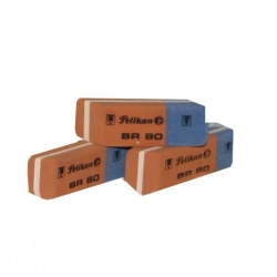 Pelikan Caja de Goma Bicolor, 80 Piezas 