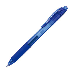 Pentel Bolígrafo de Gel BLN105-C, Punto Ultra Fino 0.5mm, Azul, 12 Piezas 