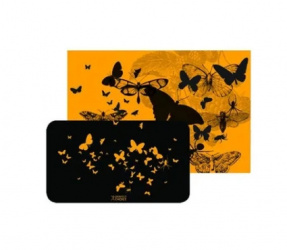 Mousepad Perfect Choice PC-041696, 27cm x 16cm, Grosor 50mm, Negro/Naranja - Incluye Skin para Laptop 
