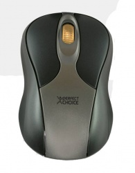 Mini Mouse Perfect Choice PC-043645, 800DPI, USB, Plata/Negro 