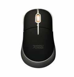 Mouse Perfect Choice Optico PC-043782, Alámbrico, 800DPI, USB, Negro 
