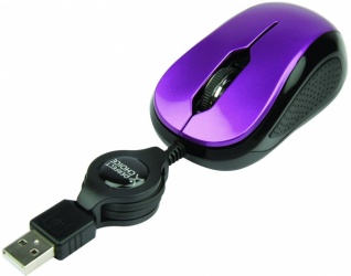 Mini Mouse Perfect Choice Optico PC-043942, Alámbrico, 1000DPI, USB, Morado 