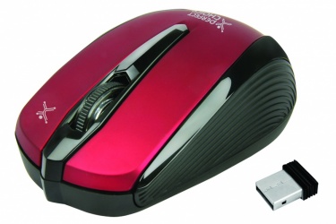 Mouse Perfect Choice Óptico WO-310, Inalámbrico, 1000DPI, USB, Rojo 
